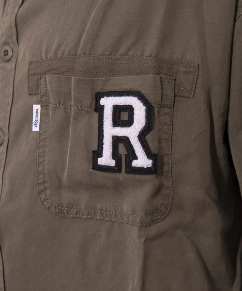 #Re:room（リルーム）の「タイガー刺繍ウォッシュドシャツ（シャツ/ブラウス・メンズ・ネイビー/カーキ/ベージュ・MEDIUM/SMALL）」の22枚目の写真
