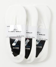 BODY WILD | 【BODY WILD】3足組 フットカバー3D立体縫製／深履き(ソックス/靴下)