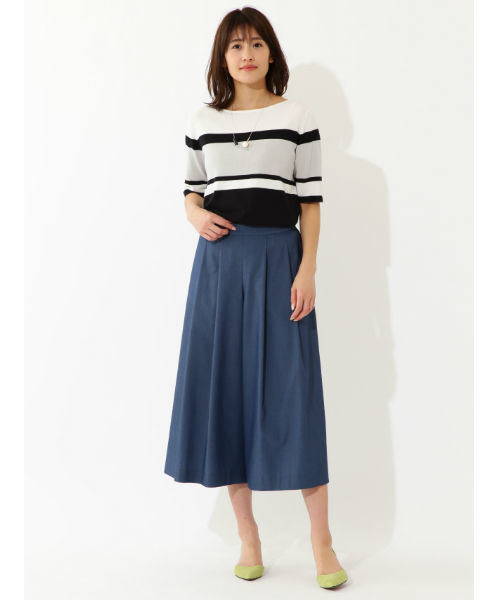 22 OCTOBRE（ヴァンドゥ－オクトーブル）の「◆パネルボーダーニット（ニット/セーター・レディース・グレー系その他/ブルー系その他・2/4）」の10枚目の写真