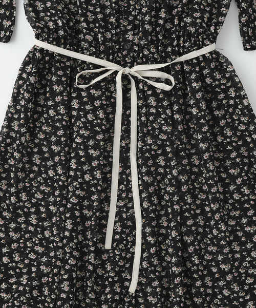 OLIVE des OLIVE（オリーブデオリーブ）の「[再入荷決定!] フレアシャツワンピース（シャツワンピース・レディース・ブラック/オフホワイト/グリーン・FREE）」の9枚目の写真