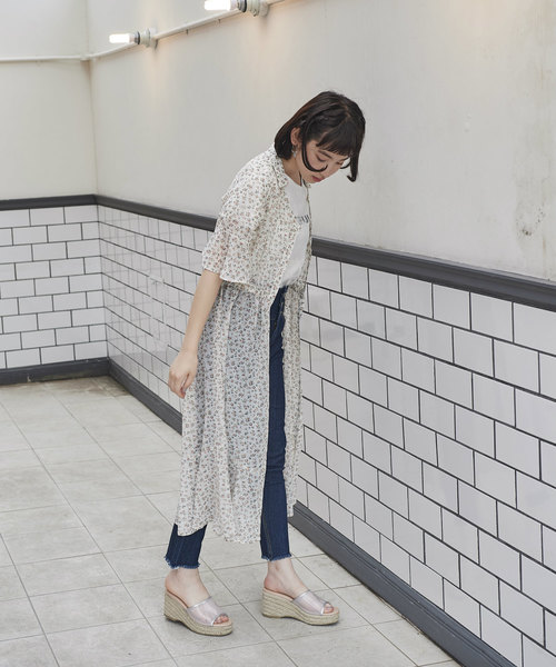 OLIVE des OLIVE（オリーブデオリーブ）の「[再入荷決定!] フレアシャツワンピース（シャツワンピース・レディース・ブラック/オフホワイト/グリーン・FREE）」の13枚目の写真