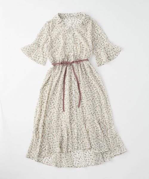 OLIVE des OLIVE（オリーブデオリーブ）の「[再入荷決定!] フレアシャツワンピース（シャツワンピース・レディース・ブラック/オフホワイト/グリーン・FREE）」の15枚目の写真