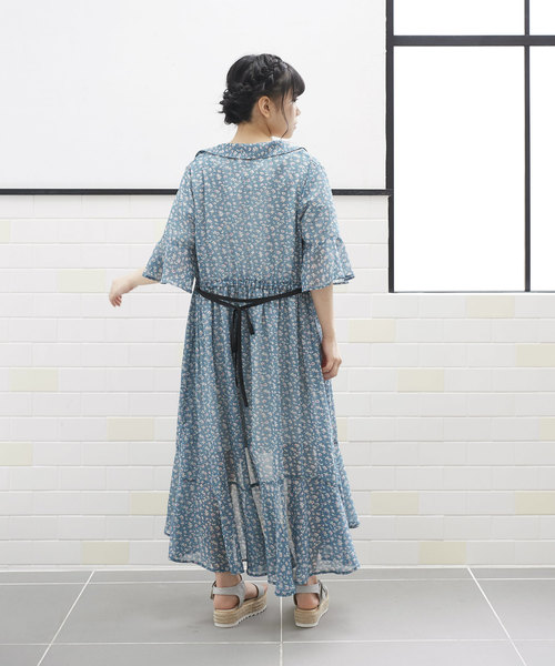 OLIVE des OLIVE（オリーブデオリーブ）の「[再入荷決定!] フレアシャツワンピース（シャツワンピース・レディース・ブラック/オフホワイト/グリーン・FREE）」の20枚目の写真