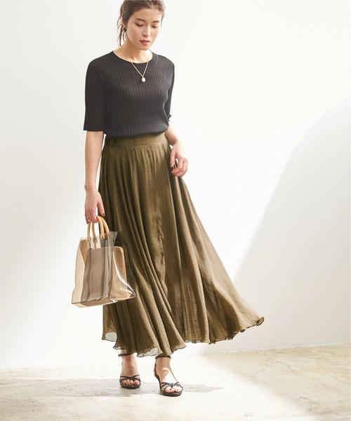 UR'S（ユアーズ）の「ｽﾗﾌﾞﾎﾞﾘｭｰﾑﾏｷｼｽｶｰﾄ（スカート）」 - WEAR