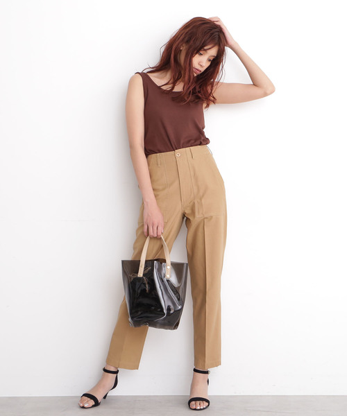 FREE'S MART（フリーズマート）の「◆テーパードベイカーパンツ（その他パンツ・レディース・ベージュ/パープル/カーキ・SMALL/MEDIUM）」の5枚目の写真