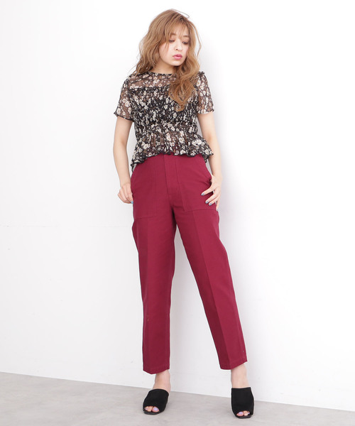 FREE'S MART（フリーズマート）の「◆テーパードベイカーパンツ（その他パンツ・レディース・ベージュ/パープル/カーキ・SMALL/MEDIUM）」の8枚目の写真