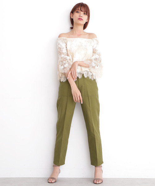 FREE'S MART（フリーズマート）の「◆テーパードベイカーパンツ（その他パンツ・レディース・ベージュ/パープル/カーキ・SMALL/MEDIUM）」の16枚目の写真