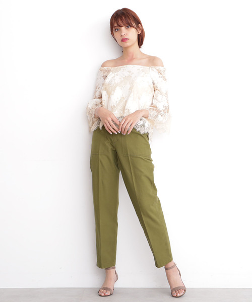 FREE'S MART（フリーズマート）の「◆テーパードベイカーパンツ（その他パンツ・レディース・ベージュ/パープル/カーキ・SMALL/MEDIUM）」の17枚目の写真