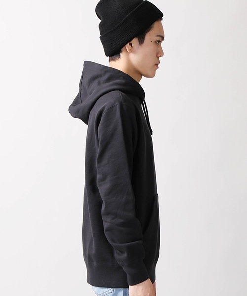 Champion（チャンピオン）の「WEGO/Champion起毛刺繍プルパーカー（パーカー・メンズ・ネイビー/ホワイト/杢グレー/ブラック・MEDIUM/LARGE）」の17枚目の写真