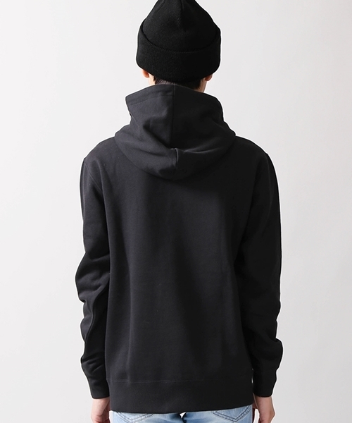 Champion（チャンピオン）の「WEGO/Champion起毛刺繍プルパーカー（パーカー・メンズ・ネイビー/ホワイト/杢グレー/ブラック・MEDIUM/LARGE）」の18枚目の写真