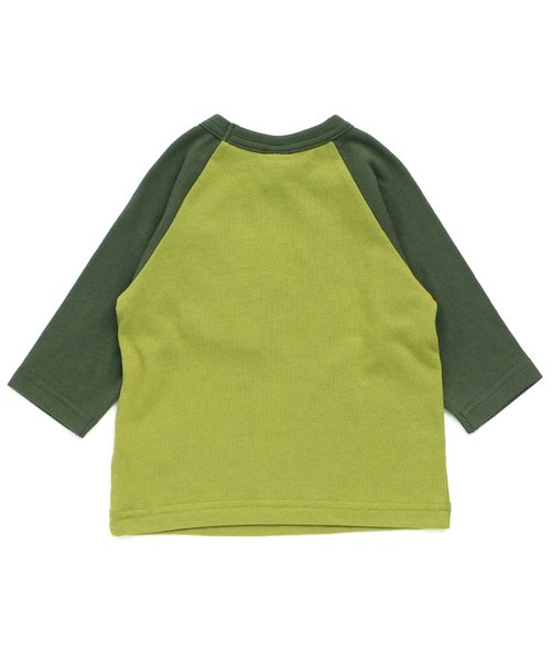 F.O.KIDS（エフオーキッズ）の「ポケット付き7分袖Tシャツ（Tシャツ/カットソー・キッズ・グリーン/グレー/オフホワイト・120/80/130/100/110/140/95/90）」の6枚目の写真