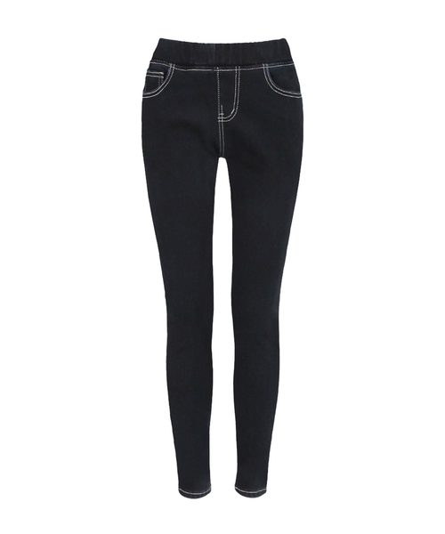 Julia Boutique（ジュリアブティック）の「選べる無地＆デニム・あったかHEAT極暖裏起毛レギンスパンツ/13327（デニムパンツ・レディース・ブラック/グレー/ネイビー/カーキ/ベージュ/オフホワイト/ボルドー/A/B/C・S/M/L/LL/3L/4L/5L/XS）」の10枚目の写真