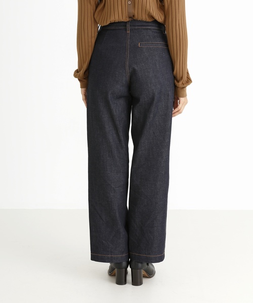 Munich(ミューニック)の「10ozリジットデニムランチパンツ(デニムパンツ・レディース・インディゴブルー・S/M)」の8枚目の写真