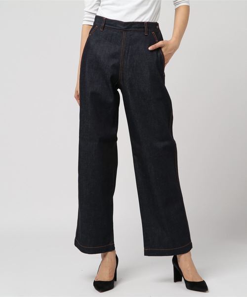 Munich(ミューニック)の「10ozリジットデニムランチパンツ(デニムパンツ・レディース・インディゴブルー・S/M)」の10枚目の写真