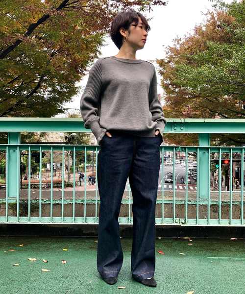 Munich(ミューニック)の「10ozリジットデニムランチパンツ(デニムパンツ・レディース・インディゴブルー・S/M)」の11枚目の写真