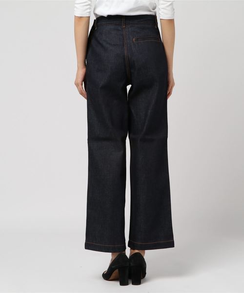 Munich(ミューニック)の「10ozリジットデニムランチパンツ(デニムパンツ・レディース・インディゴブルー・S/M)」の3枚目の写真