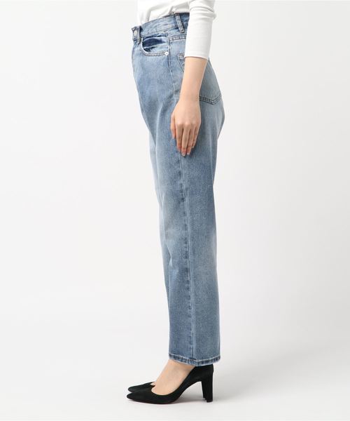 notch.（ノッチ）の「ストレートデニムパンツ（デニムパンツ・レディース・ブラック/ブルー・M/L/LL/S）」の4枚目の写真