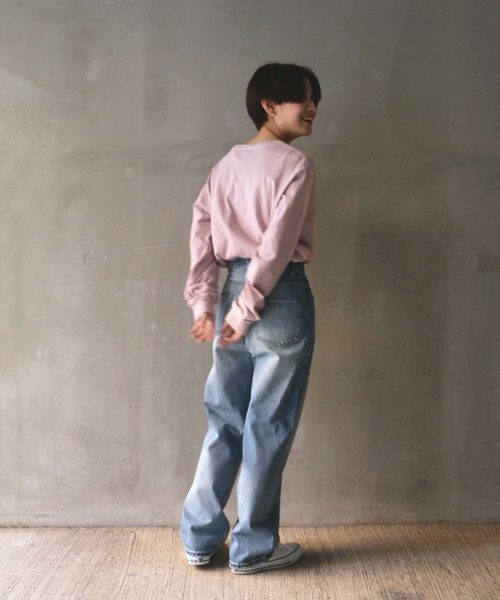 notch.（ノッチ）の「ストレートデニムパンツ（デニムパンツ・レディース・ブラック/ブルー・M/L/LL/S）」の15枚目の写真