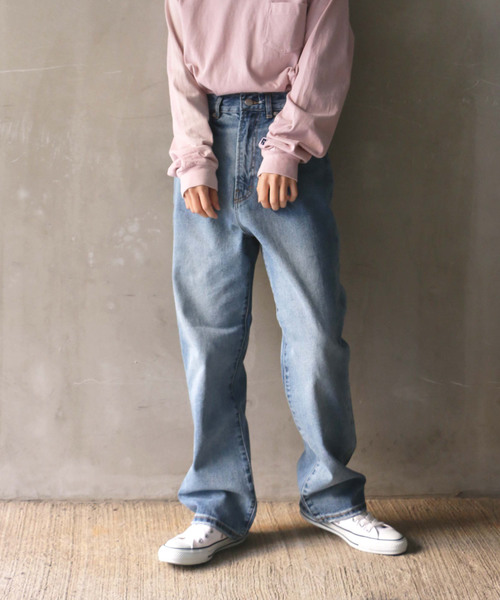 notch.（ノッチ）の「ストレートデニムパンツ（デニムパンツ・レディース・ブラック/ブルー・M/L/LL/S）」の19枚目の写真