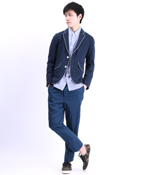 WEGO（ウィゴー）の「WEGO/テーパードスラックス（スラックス・メンズ・ブラック/ブルー系その他・MEDIUM/LARGE）」の14枚目の写真