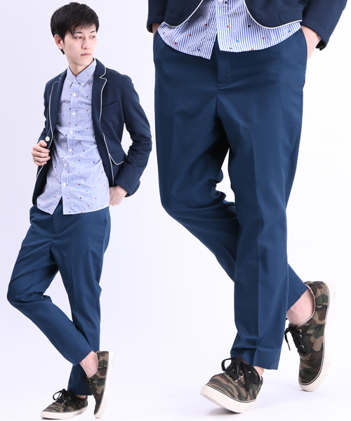 WEGO（ウィゴー）の「WEGO/テーパードスラックス（スラックス・メンズ・ブラック/ブルー系その他・MEDIUM/LARGE）」の15枚目の写真