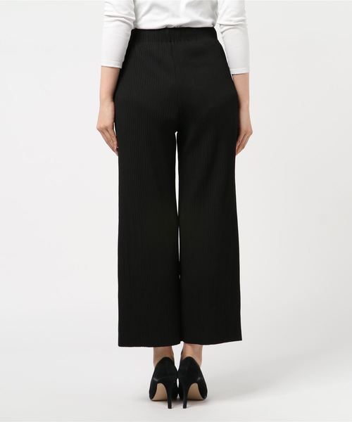 SpRay(スプレイ)の「リブワイドパンツ(その他パンツ・レディース・グレイッシュベージュ/ベージュ/アイボリー/ブラック・FREE)」の6枚目の写真