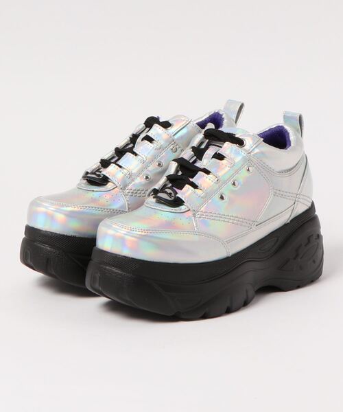 YOSUKE（ヨースケ）の「「YOSUKE/ヨースケ」厚底レースアップスニーカー（スニーカー・レディース・ホワイト/ブラック/パイソン/マルチ/シルバー/オレンジ系その他/ホワイト×ブラック/レッド/ブラック×レッド/ベージュ系その他/その他/ピンク系その他/ブラック×ホワイト/ブラウン系その他・22.5/23.5/24.5/24/23/25）」の11枚目の写真