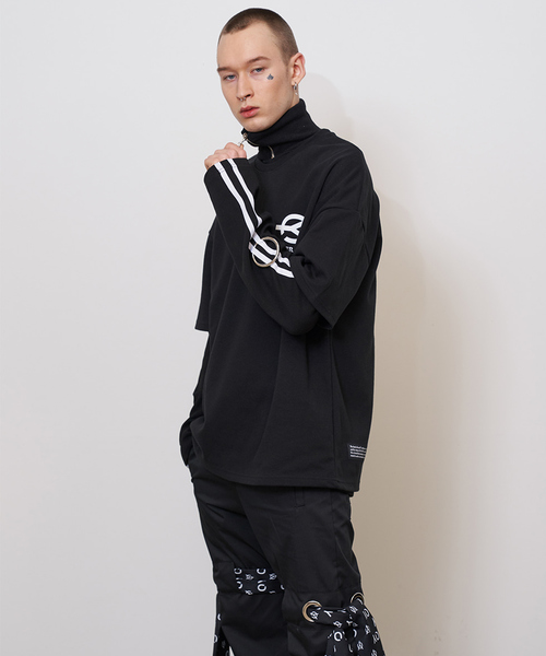 OY（オーワイ）の「バックジップコーティング半袖Tシャツ/カットソー（Tシャツ/カットソー・メンズ・ホワイト/ブラック/オレンジ/ブルー・FREE）」の18枚目の写真