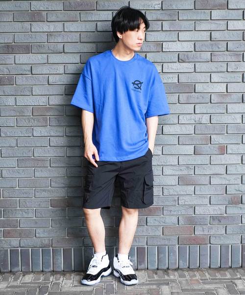 OY（オーワイ）の「バックジップコーティング半袖Tシャツ/カットソー（Tシャツ/カットソー・メンズ・ホワイト/ブラック/オレンジ/ブルー・FREE）」の8枚目の写真