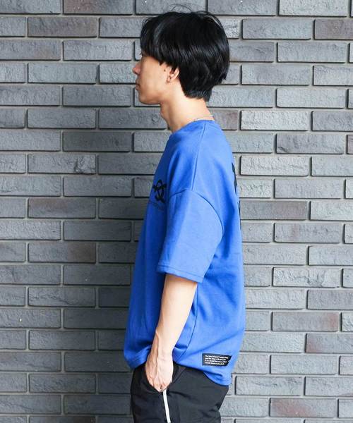 OY（オーワイ）の「バックジップコーティング半袖Tシャツ/カットソー（Tシャツ/カットソー・メンズ・ホワイト/ブラック/オレンジ/ブルー・FREE）」の6枚目の写真