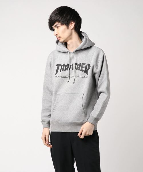 THRASHER（スラッシャー）の「【THRASHER/スラッシャー】MAG LOGO HOODIE / ロゴプリントプルオーバーパーカー（パーカー・メンズ・ホワイト/グレー/ブラック/ブルー・LARGE/MEDIUM/X-LARGE）」の8枚目の写真