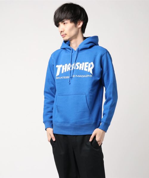 THRASHER（スラッシャー）の「【THRASHER/スラッシャー】MAG LOGO HOODIE / ロゴプリントプルオーバーパーカー（パーカー・メンズ・ホワイト/グレー/ブラック/ブルー・LARGE/MEDIUM/X-LARGE）」の13枚目の写真