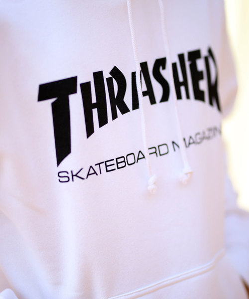 THRASHER（スラッシャー）の「【THRASHER/スラッシャー】MAG LOGO HOODIE / ロゴプリントプルオーバーパーカー（パーカー・メンズ・ホワイト/グレー/ブラック/ブルー・LARGE/MEDIUM/X-LARGE）」の15枚目の写真