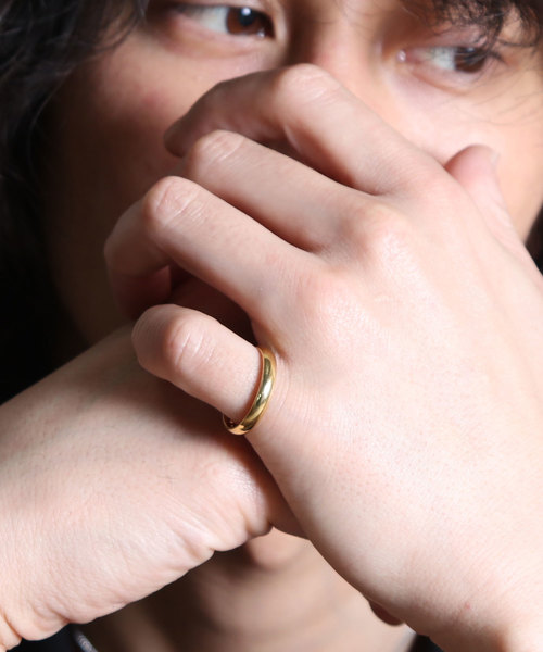 YArKA（ヤーカ）の「【YArKA/ヤーカ】stainless series simple3.5mm ring/ステンレスシンプル3.5ミリリング（リング・レディース・ブラック/シルバー/ゴールド・#13/#17/#9/#11/#15/#19）」の4枚目の写真