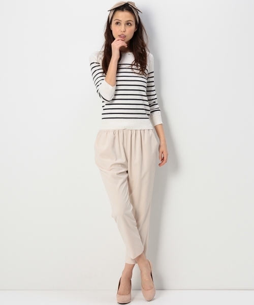 Jewel Changes(ジュエルチェンジズ)の「JCT 装飾付き クルーネック プルオーバー / スプリングニット(ニット/セーター・レディース・オフホワイト/グレー/その他1・フリー)」の12枚目の写真