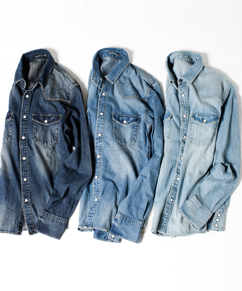 NANO universe(ナノユニバース)の「8ozヴィンテージデニムシャツ(シャツ/ブラウス・メンズ・サックスブルー/ブルー/インディゴブルー・X-LARGE/MEDIUM/SMALL/LARGE)」の5枚目の写真