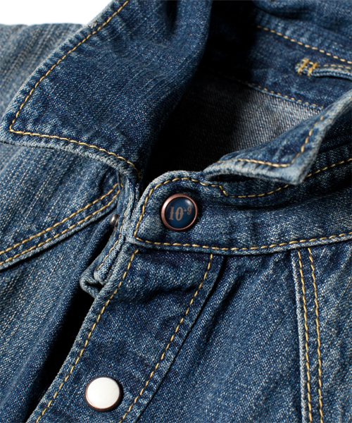 NANO universe(ナノユニバース)の「8ozヴィンテージデニムシャツ(シャツ/ブラウス・メンズ・サックスブルー/ブルー/インディゴブルー・X-LARGE/MEDIUM/SMALL/LARGE)」の14枚目の写真