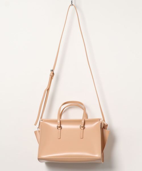 AMERICAN HOLIC(アメリカンホリック)の「スクエア2WAYトートバッグ*(トートバッグ・レディース・ブラック/ベージュ/グレー/オフホワイト・FREE)」の1枚目の写真