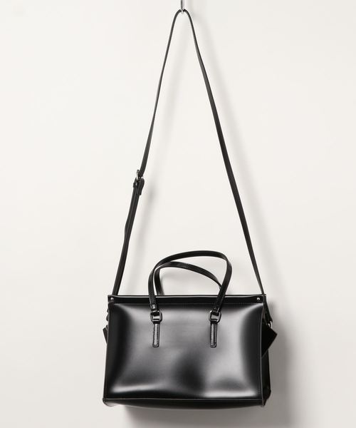 AMERICAN HOLIC(アメリカンホリック)の「スクエア2WAYトートバッグ*(トートバッグ・レディース・ブラック/ベージュ/グレー/オフホワイト・FREE)」の3枚目の写真