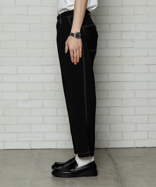 WEGO(ウィゴー)の「WEGO/【セットアップ対応商品】ステッチテーパードパンツ(その他パンツ・メンズ・ブラック/ベージュ・MEDIUM/LARGE)」の14枚目の写真