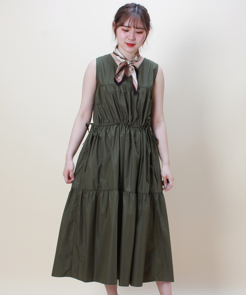 TRUDEA(トルディア)の「ティアードワンピース(ワンピース・レディース・ブラック/ベージュ/カーキ/ピンク/イエロー・MEDIUM)」の15枚目の写真