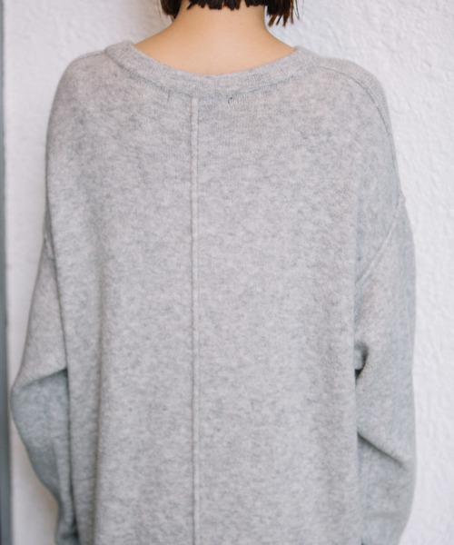 Munich(ミューニック)の「フォックスミックスヤーンニットマキシワンピース(ワンピース・レディース・ブラック/パープル/サーモンピンク/グレー・FREE)」の22枚目の写真