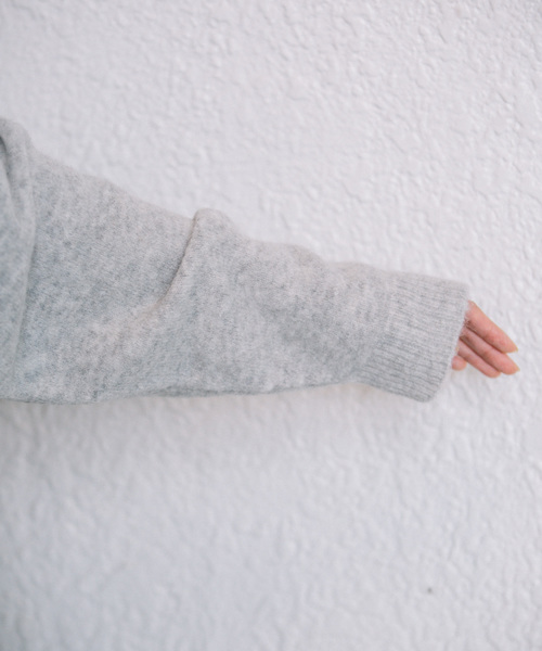 Munich(ミューニック)の「フォックスミックスヤーンニットマキシワンピース(ワンピース・レディース・ブラック/パープル/サーモンピンク/グレー・FREE)」の19枚目の写真