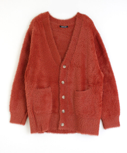 【セール】K2425 シャギービッグカーディガン（カーディガン/ボレロ）｜AUDITION（オーディション）