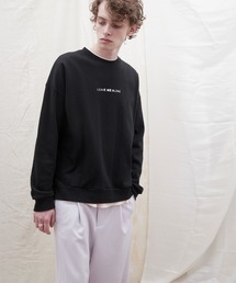 ビッグシルエットポンチプルオーバーロゴスウェット(LEAVE MΣ ALONE)