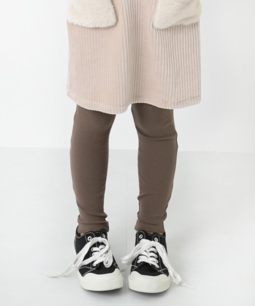 devirock(デビロック)の「厚手レギンス(レギンス/スパッツ・キッズ・ブラック/ネイビー/オフホワイト/ライトブラウン/マスタード/モカ/パープル系その他/ヘザーチャコール/ワイン/パープル系その他2・80cm/90cm/95cm/110cm/100cm/120cm/130cm/140cm/150cm/160cm)」の5枚目の写真