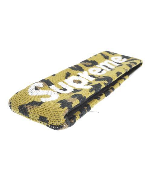 Supreme ヒョウ柄 ヘッドバンド　ヘアバンド ブランド古着】ビッグロゴヘッドバンド ヘアバンド レオパード