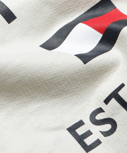 TOMMY HILFIGER（トミーヒルフィガー）の「Tommy Hilfiger/トミーヒルフィガー HOODIE　ボックスロゴプルオーバーパーカー（パーカー・メンズ・ホワイト/ダークネイビー・S/M/L/XL）」の8枚目の写真
