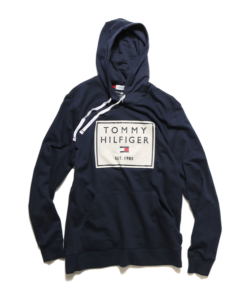 TOMMY HILFIGER（トミーヒルフィガー）の「Tommy Hilfiger/トミーヒルフィガー HOODIE　ボックスロゴプルオーバーパーカー（パーカー・メンズ・ホワイト/ダークネイビー・S/M/L/XL）」の18枚目の写真