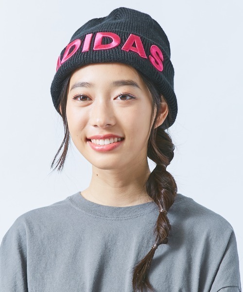 adidas（アディダス）の「【adidas】BIG SPORTSLINEA WATCH（ニットキャップ/ビーニー・メンズ・ホワイト/ブラック/ネイビー/グレー/ブラック×ゴールド/ブラック×ピンク・57~59cm）」の5枚目の写真